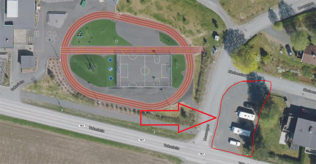 Parkering Vuku - Klikk for stort bilde