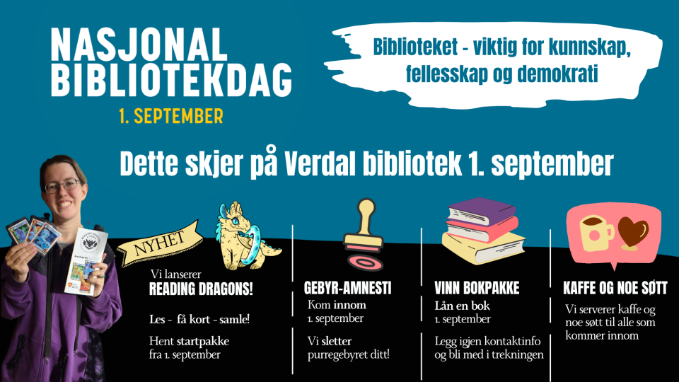 Lenke til artikkel: Nasjonal bibliotekdag 1.september 2026