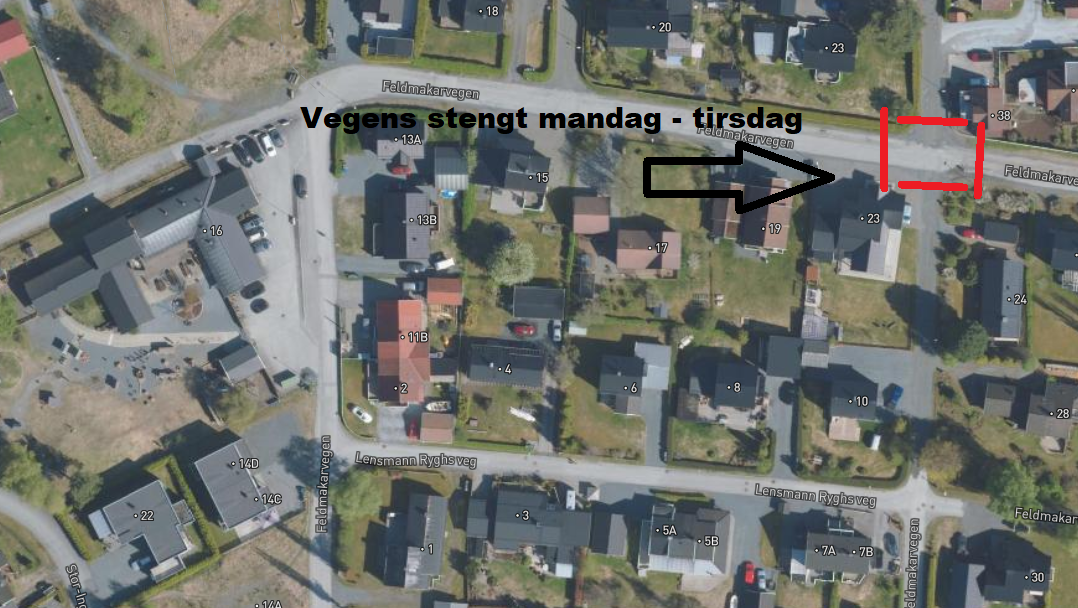 Feldmakarvegen - Klikk for stort bilde