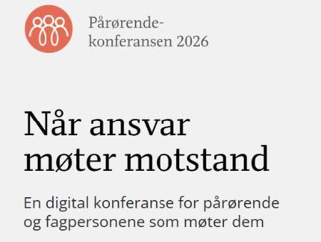 Pårørendekonferansen - Klikk for stort bilde