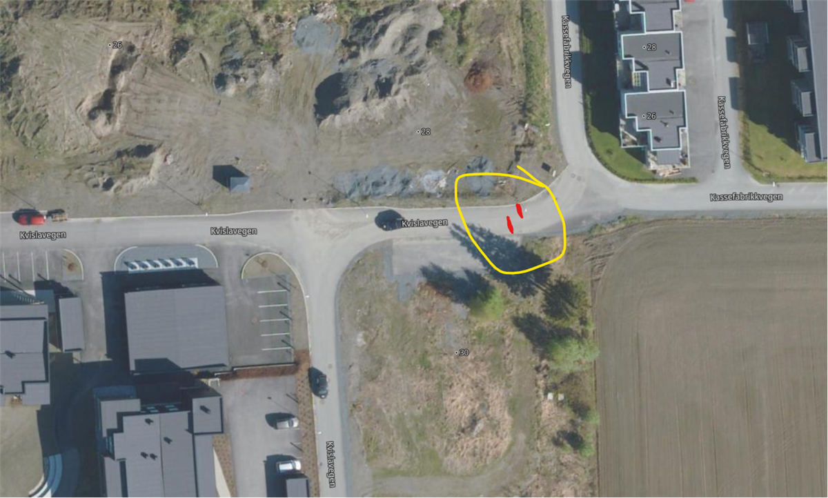 Kassefabrikkvegen - Klikk for stort bilde