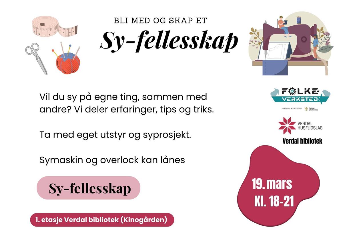 Plakat om sykvelden med tidspunkt og dato